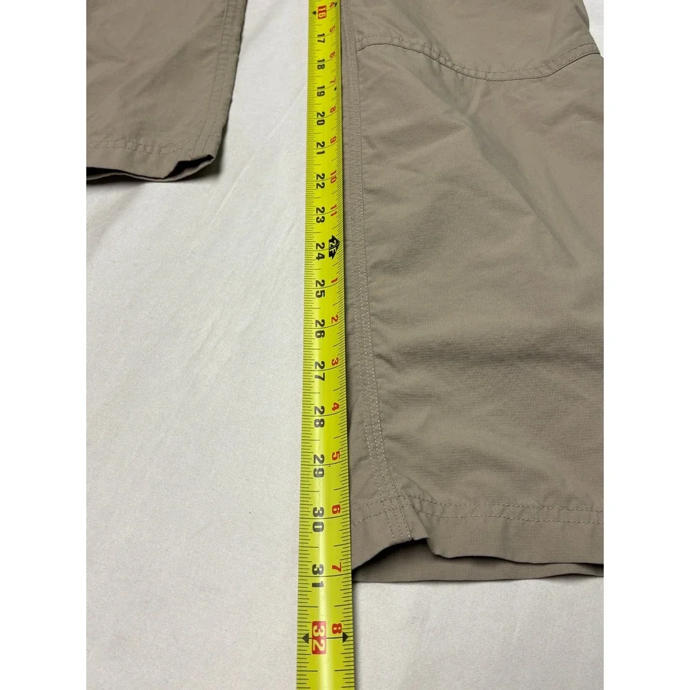 The North Face Mens Tan Khaki Nylon Ripstop Hiking Pants Size 30X31 T338 CZ17‎